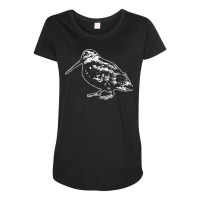 Retro Woodcock Hunter Timberdoodle Bogsucker Hokumpoke Gifts T Shirt Maternity Scoop Neck T-shirt | Artistshot