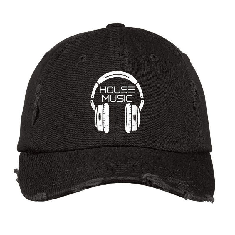 Headphones House Music T Shirt Vintage Cap by norhannuchols | Artistshot