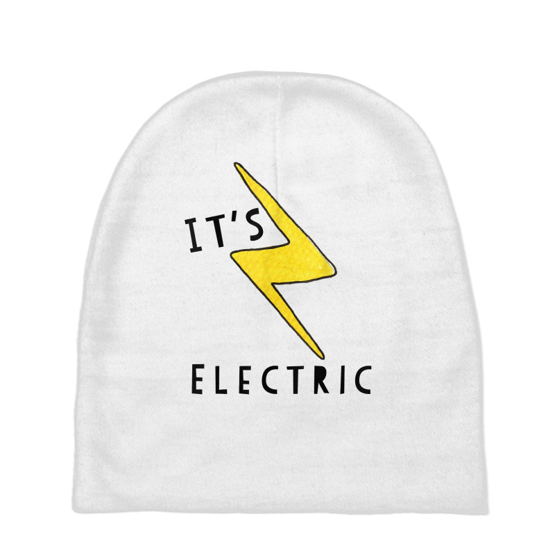 It's Electric, Funny Lightning Bolt Tshirt Baby Beanies by waltervanderwilt1 | Artistshot