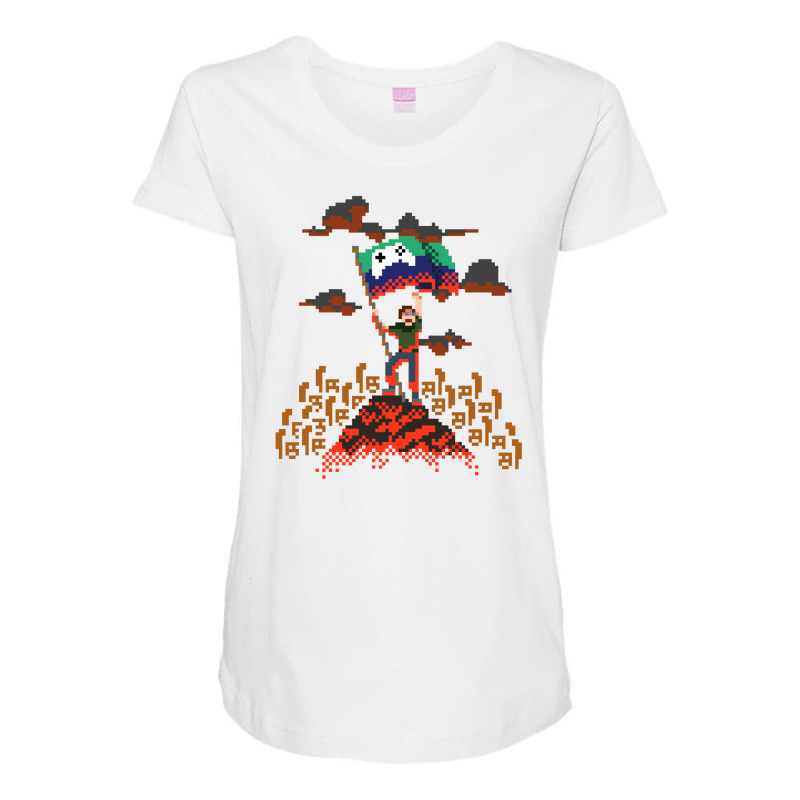 8 Bit Revolutionary Maternity Scoop Neck T-shirt by DitreamX | Artistshot