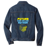 Future Author Inspiring Aspiring Writer Books Novels Men Denim Jacket | Artistshot