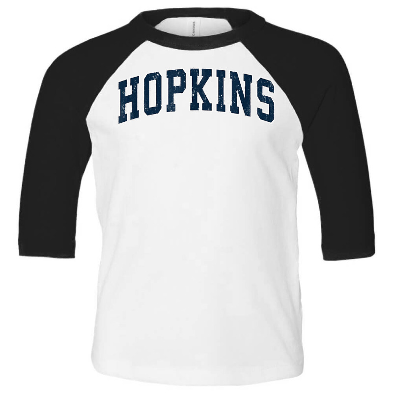 Hopkins Minnesota Mn Vintage Sports Design Navy Design T Shirt Toddler 3/4 Sleeve Tee | Artistshot