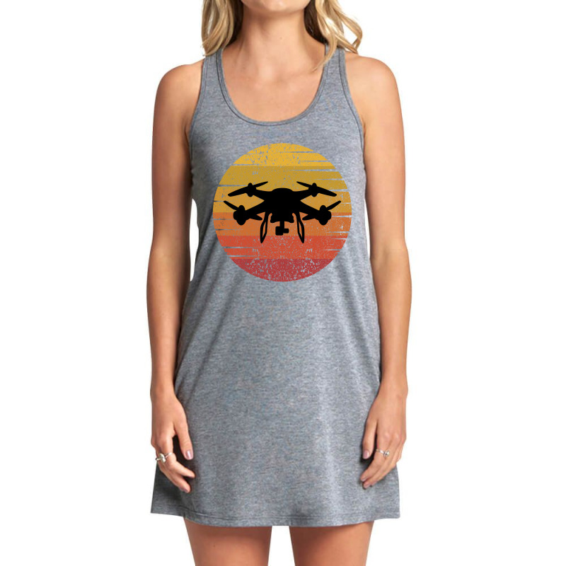 Fpv Drone Racing Quadcopters Rc Pilot Aerial Sports Vintage Retro Tank Dress by Tasteful Tees | Artistshot