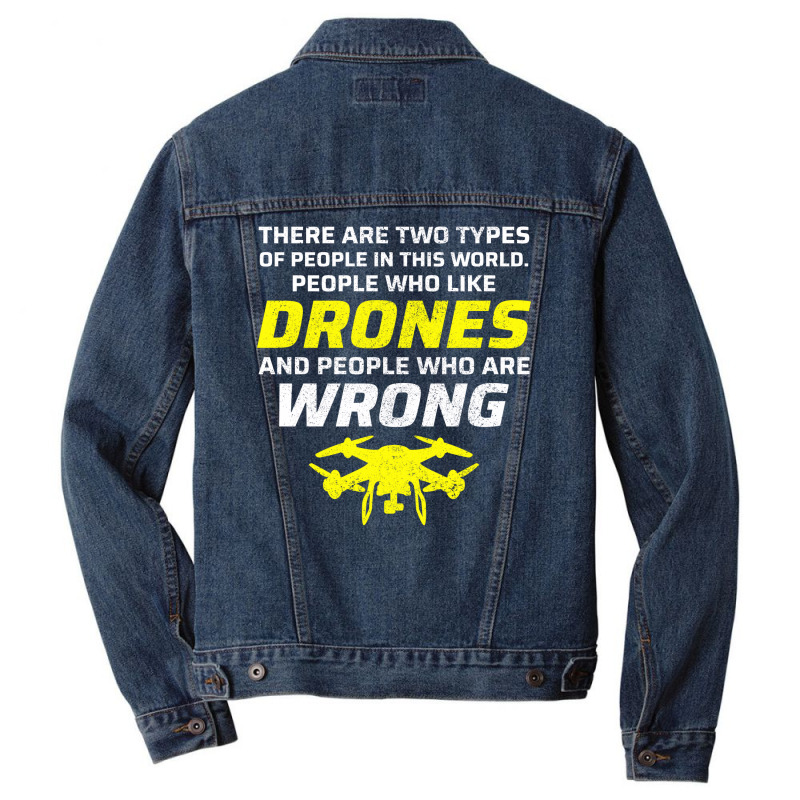 Fpv Drone Racing Quadcopters Rc Pilot Aerial Sports Men Denim Jacket by Tasteful Tees | Artistshot