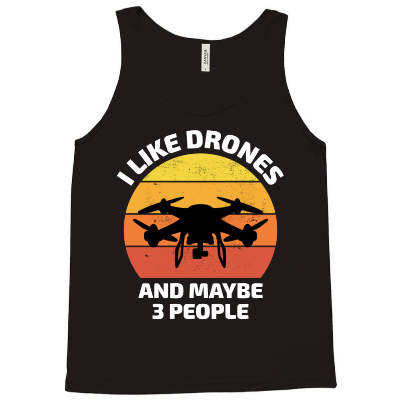 Fpv Drone Racing Quadcopters Rc Pilot Aerial Sports Vintage Retro Tank Top by Tasteful Tees | Artistshot