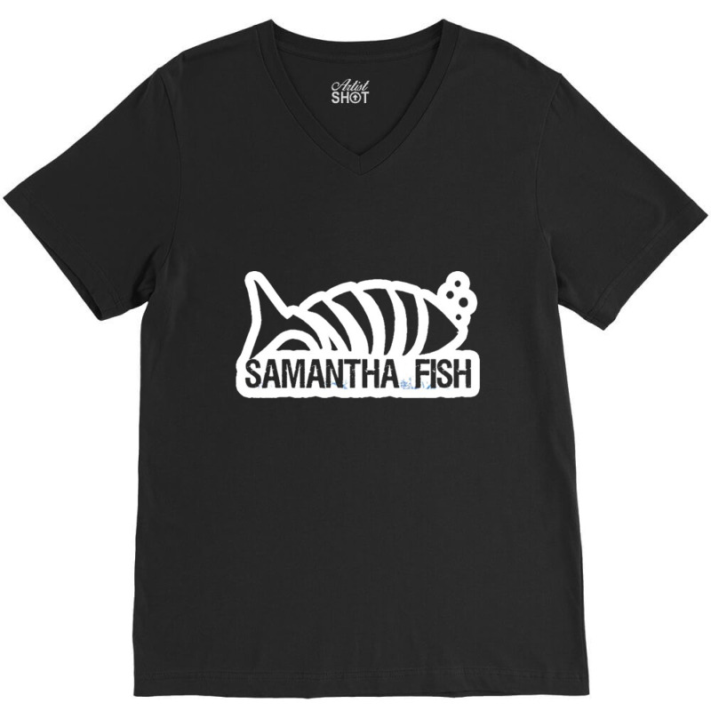 Samantha Fish Designs P0pular V-Neck Tee by denadashop | Artistshot