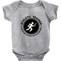 Athletic Trainer Certified To Run With Scissors Baby Bodysuit | Artistshot