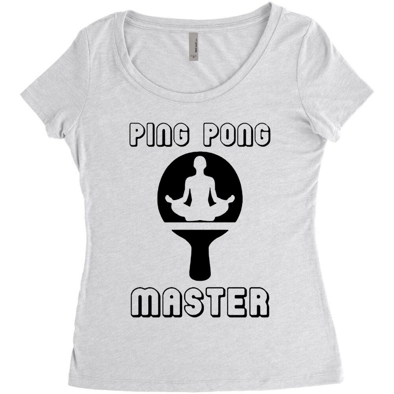 Ping Pong Master Table Tennis Women's Triblend Scoop T-shirt by JarixArt | Artistshot