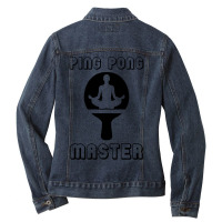 Ping Pong Master Table Tennis Ladies Denim Jacket | Artistshot