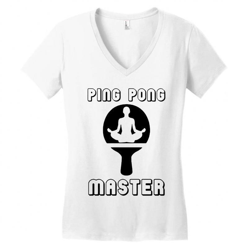 Ping Pong Master Table Tennis Women's V-Neck T-Shirt by JarixArt | Artistshot