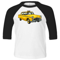 Taxi Cab Toddler 3/4 Sleeve Tee | Artistshot