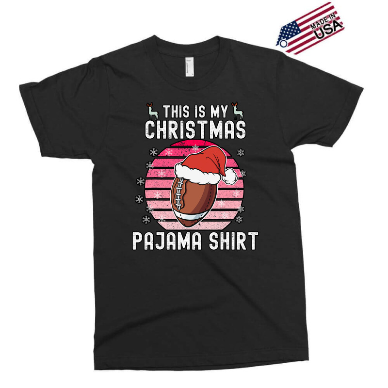 Football This Is My Christmas Pajama Football Xmas Pjs Sports 96 Exclusive T-shirt by hopelessoon | Artistshot