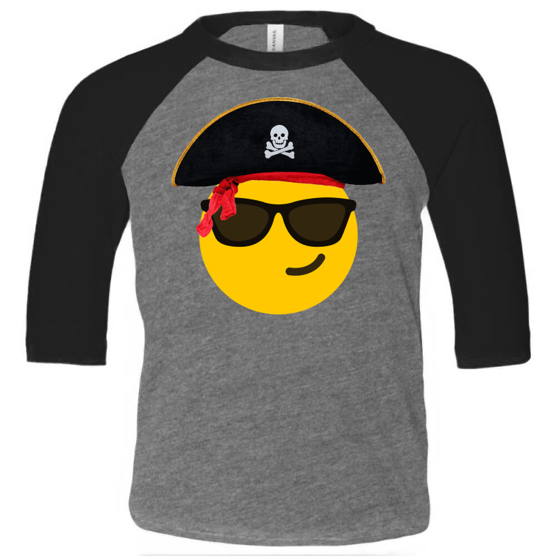 Sunglasses Smile Hat Pirates Toddler 3/4 Sleeve Tee by SpookyBrave | Artistshot