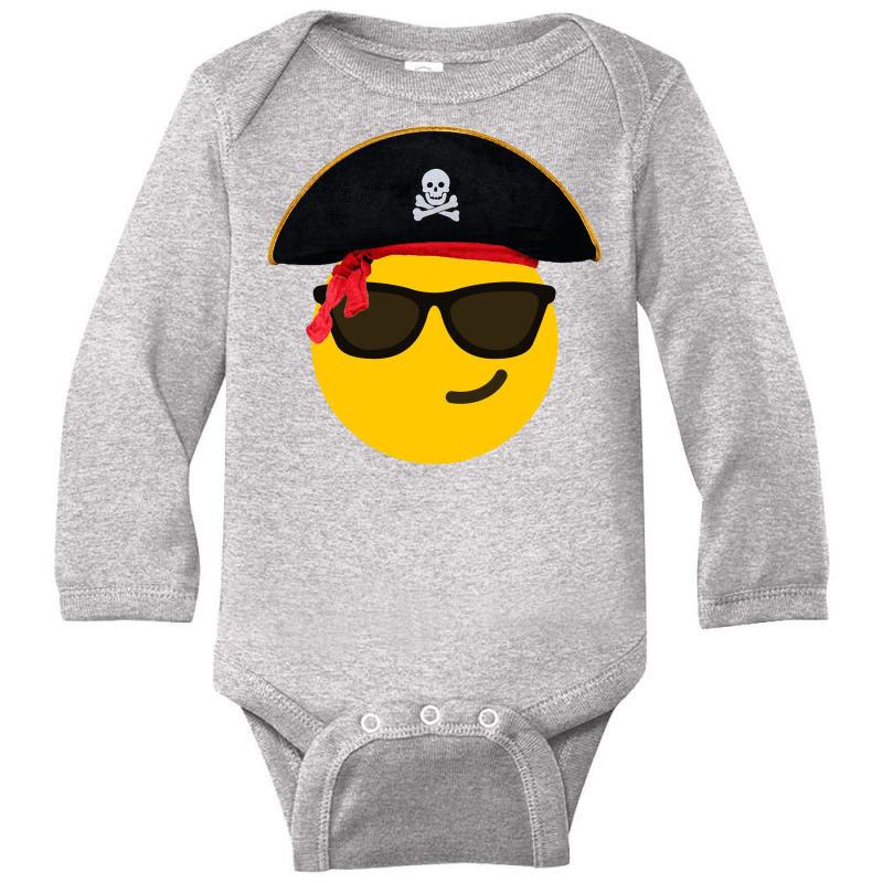 Sunglasses Smile Hat Pirates Long Sleeve Baby Bodysuit by SpookyBrave | Artistshot