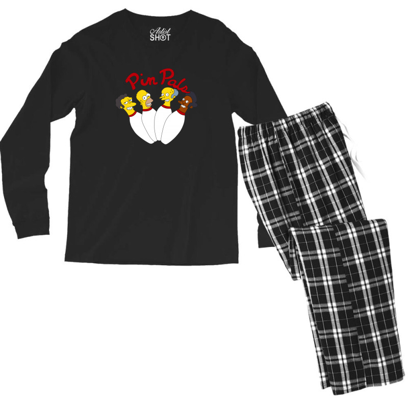 Pin Pals The Simpsons Men's Long Sleeve Pajama Set by coşkun | Artistshot