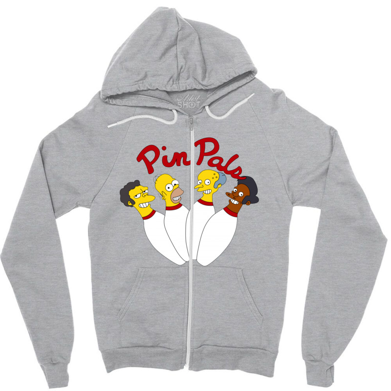 Pin Pals The Simpsons Zipper Hoodie by coşkun | Artistshot