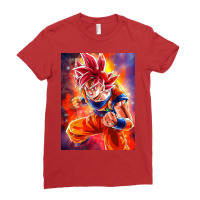 Goku Anime Ladies Fitted T-shirt | Artistshot