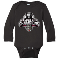 Chicago Wolves 2122 Calder Cup Champs Long Sleeve Baby Bodysuit | Artistshot