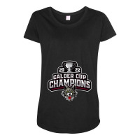 Chicago Wolves 2122 Calder Cup Champs Maternity Scoop Neck T-shirt | Artistshot