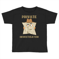 Private Investigator Spying Through Newspaper Secret Eye T Shirt Toddler T-shirt | Artistshot