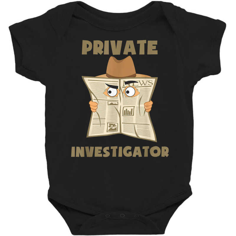 Private Investigator Spying Through Newspaper Secret Eye T Shirt Baby Bodysuit by harmanyuan | Artistshot