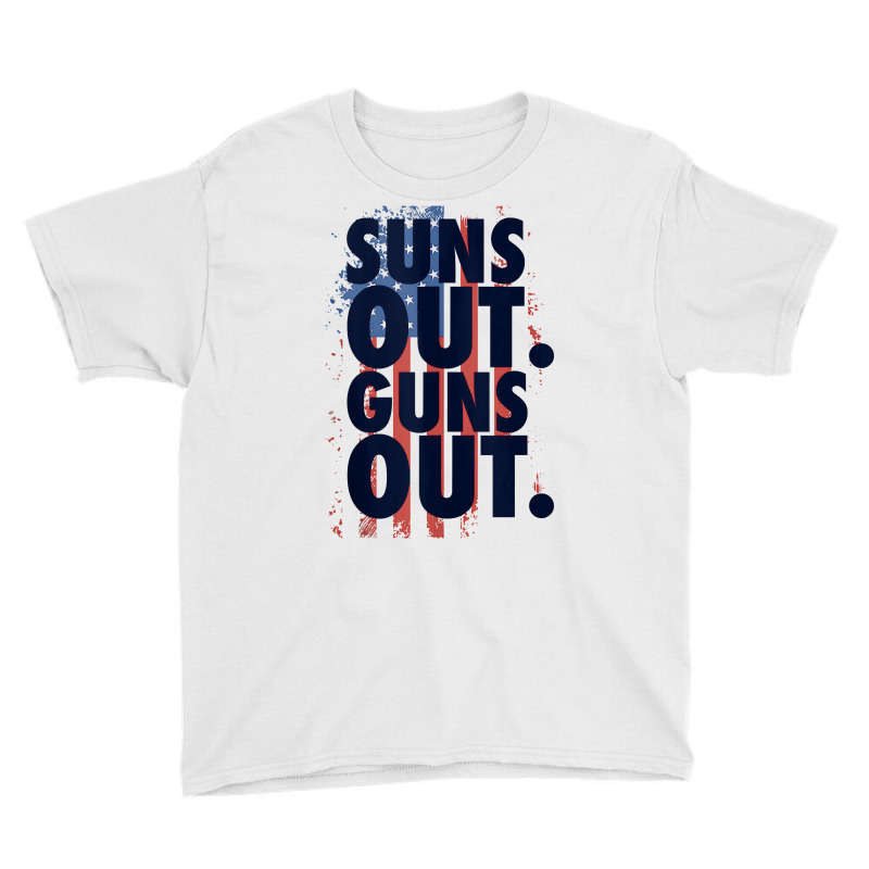 Suns Out Guns Out Tank Top Men Women 4th Of July Usa Flag Tank Top Youth Tee by tandonwelters | Artistshot