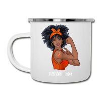 Womens Ms Warrior Fighter Support Multiple Sclerosis Awareness T Shirt Camper Cup | Artistshot