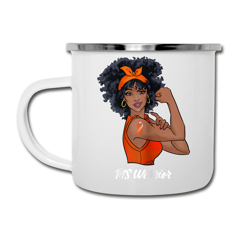 Womens Ms Warrior Fighter Support Multiple Sclerosis Awareness T Shirt Camper Cup | Artistshot