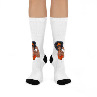 Womens Ms Warrior Fighter Support Multiple Sclerosis Awareness T Shirt Crew Socks | Artistshot