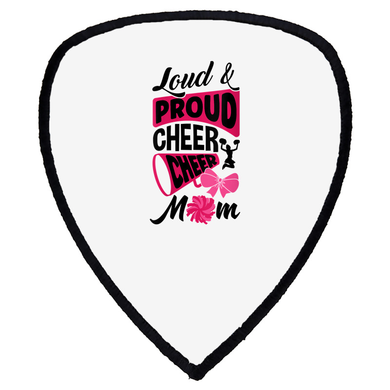 Womens Loud And Proud Cheer Cheer Mom Cheerleading Cheerleader V Neck Shield S Patch | Artistshot