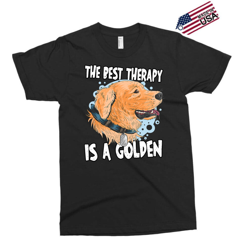 Golden Retriever Goldie Dog The Best Therapy Golden Retriever Owner Go Exclusive T-shirt by peafowl | Artistshot