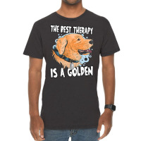 Golden Retriever Goldie Dog The Best Therapy Golden Retriever Owner Go Vintage T-shirt | Artistshot