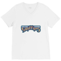 Grand Rapids Griffins Text Merch V-neck Tee | Artistshot