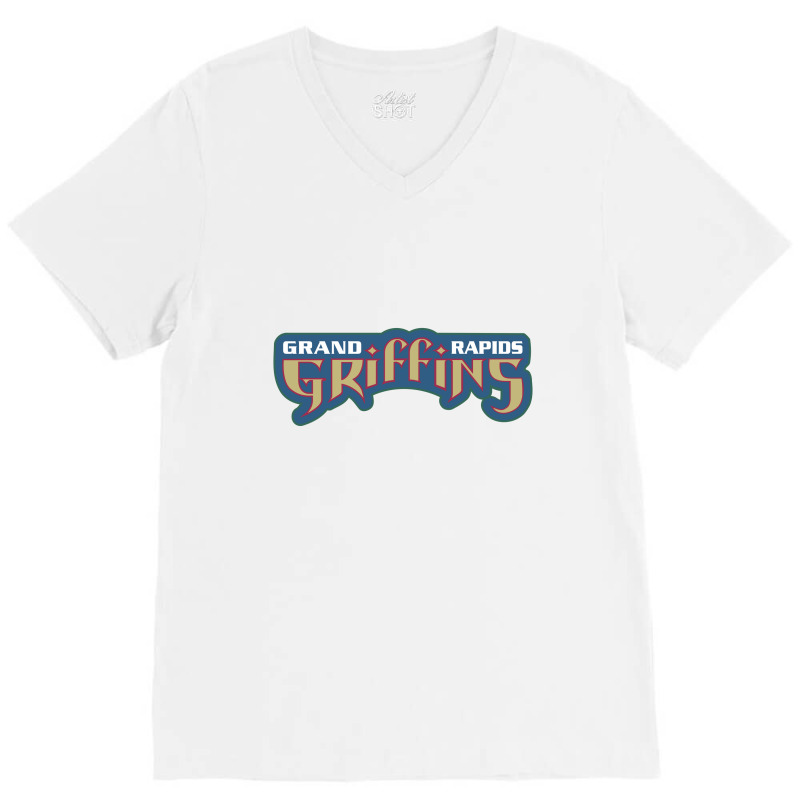 Grand Rapids Griffins Text Merch V-Neck Tee by ddylanleonardo | Artistshot