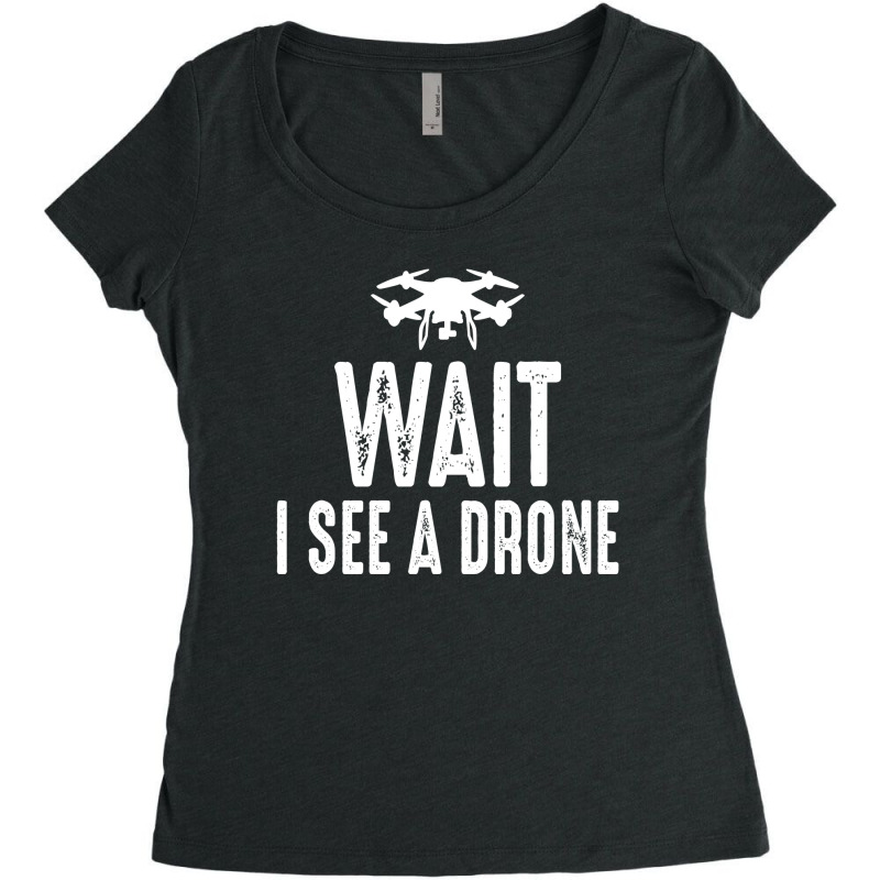 Fpv Drone Racing Quadcopters Rc Pilot Aerial Sports Women's Triblend Scoop T-shirt by Tasteful Tees | Artistshot