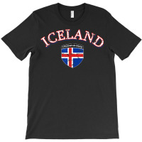 Iceland Football Tshirt Distressed Soccer Tshirts T-shirt | Artistshot