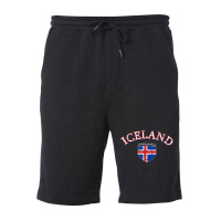 Iceland Football Tshirt Distressed Soccer Tshirts Fleece Short | Artistshot