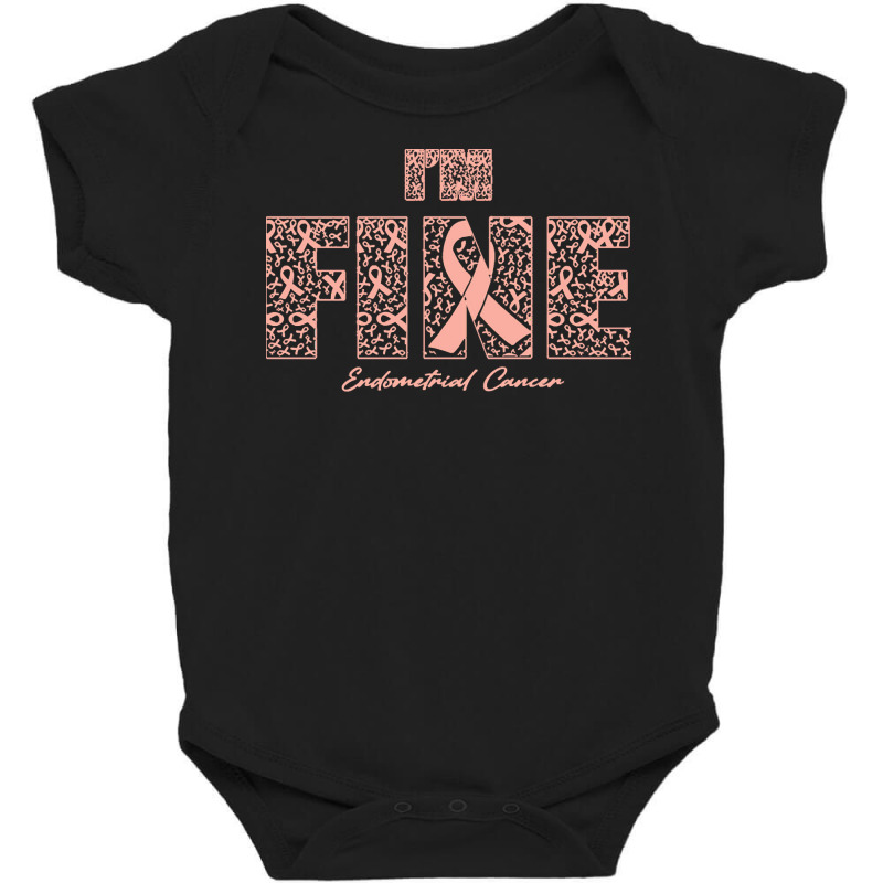 Endometrial Cancer Awareness T  Shirt Endometrial Cancer Awareness Fin Baby Bodysuit | Artistshot