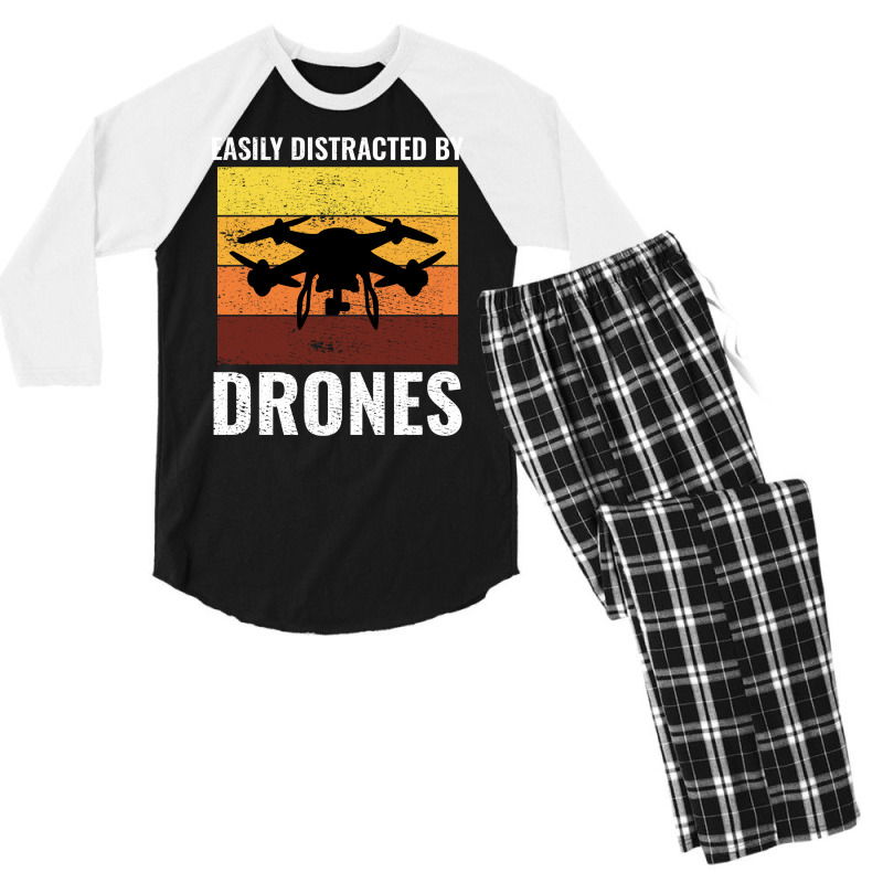 Fpv Drone Racing Quadcopters Rc Pilot Aerial Sports Men's 3/4 Sleeve Pajama Set by Tasteful Tees | Artistshot