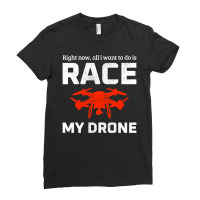 Fpv Drone Racing Quadcopters Rc Pilot Aerial Sports Ladies Fitted T-shirt | Artistshot