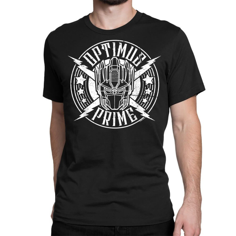 Transformers Optimus Prime Rock Badge T Shirt Classic T-shirt by heartlytreleven | Artistshot