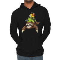 Turtle Lover Turtles Sloth Turtle Snail Funny Sloth Running Ocean Lightweight Hoodie | Artistshot