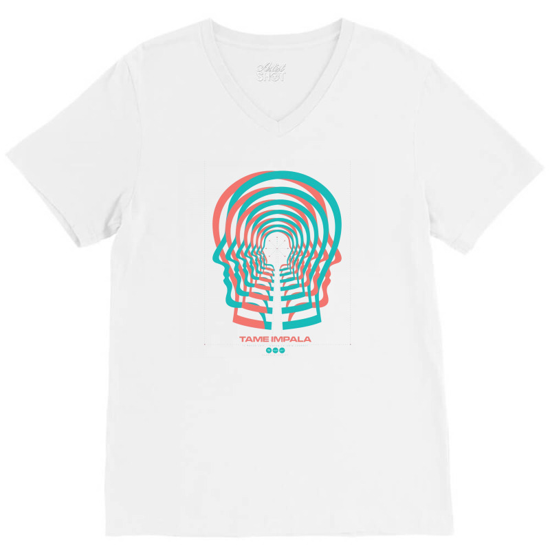 Brain Tame Impala V-neck Tee | Artistshot