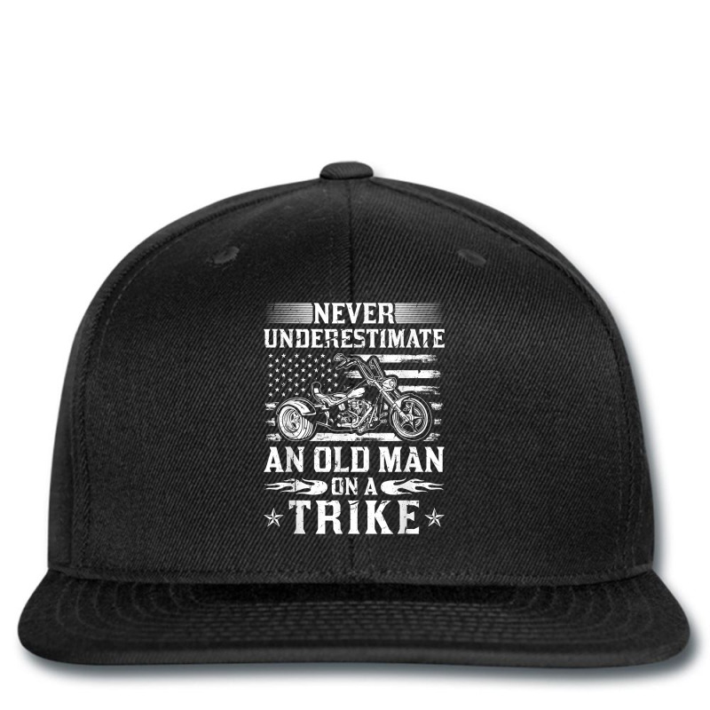 Never Underestimate An Old Man On A Trike Motorcycle T Shirt Printed hat by corni3t6 | Artistshot