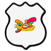 Hand Drawn Yellow Submarine Shield Patch | Artistshot