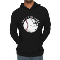 Dad Of Ballers Father Son Volleyball Baseball Player Coach T Shirt Lightweight Hoodie | Artistshot