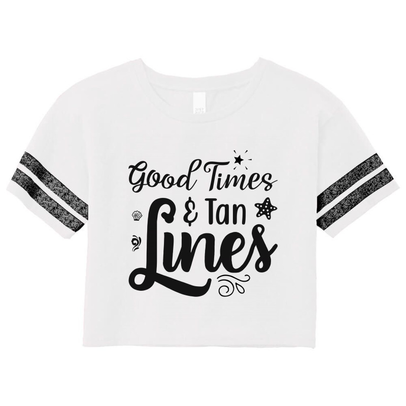 Good Times Ten Lines Scorecard Crop Tee by dev18 | Artistshot