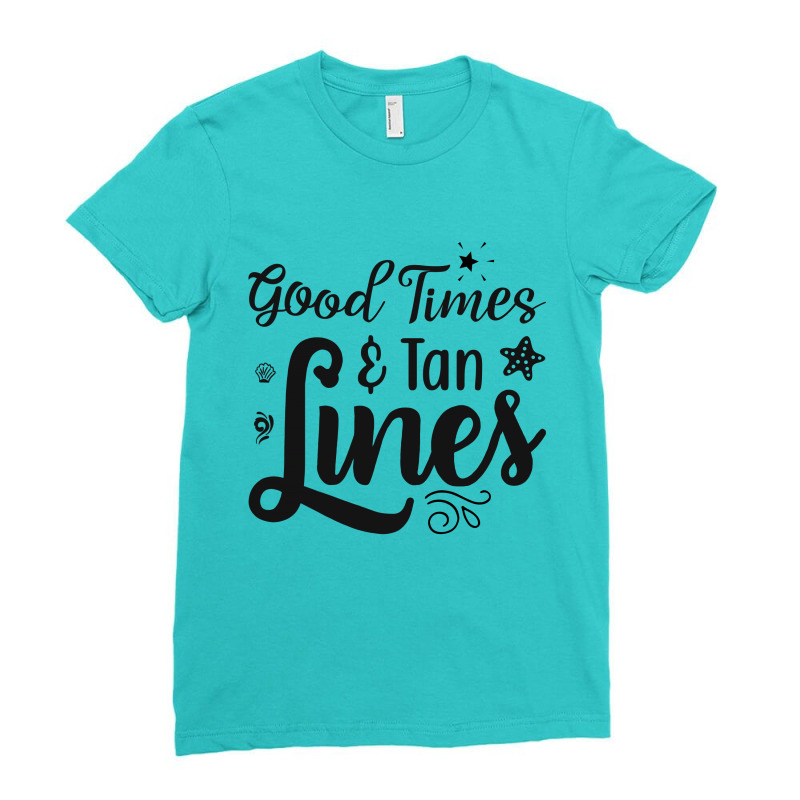 Good Times Ten Lines Ladies Fitted T-Shirt by dev18 | Artistshot