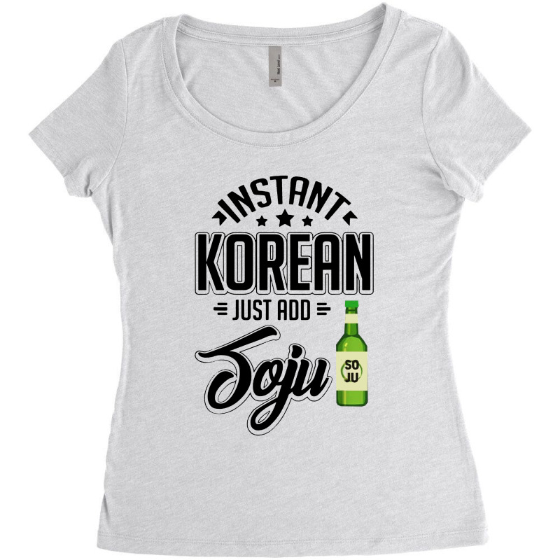 Instant Korean Just Add Drink Women's Triblend Scoop T-shirt by Kamprett Apparel | Artistshot