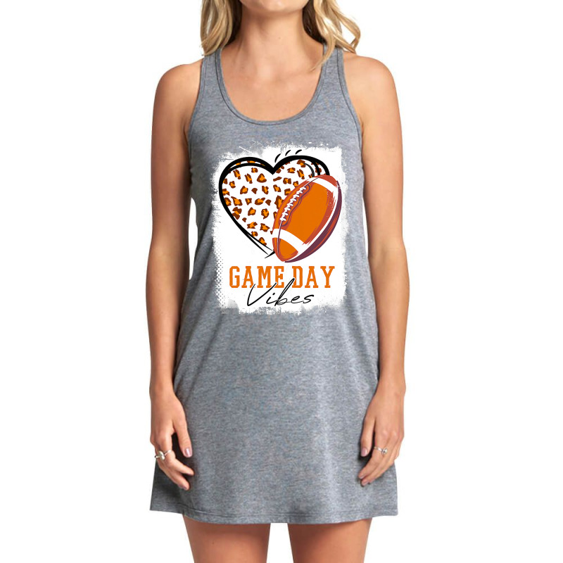 Football Womens Bleached Football Game Day Vibes Football Tank Dress by peafowl | Artistshot